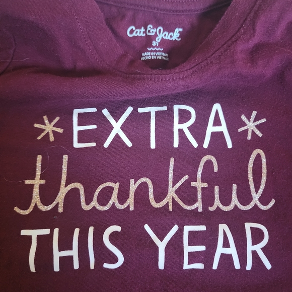 Cat & Jack Girls Tee - Size 3T - Picture 3 of 4